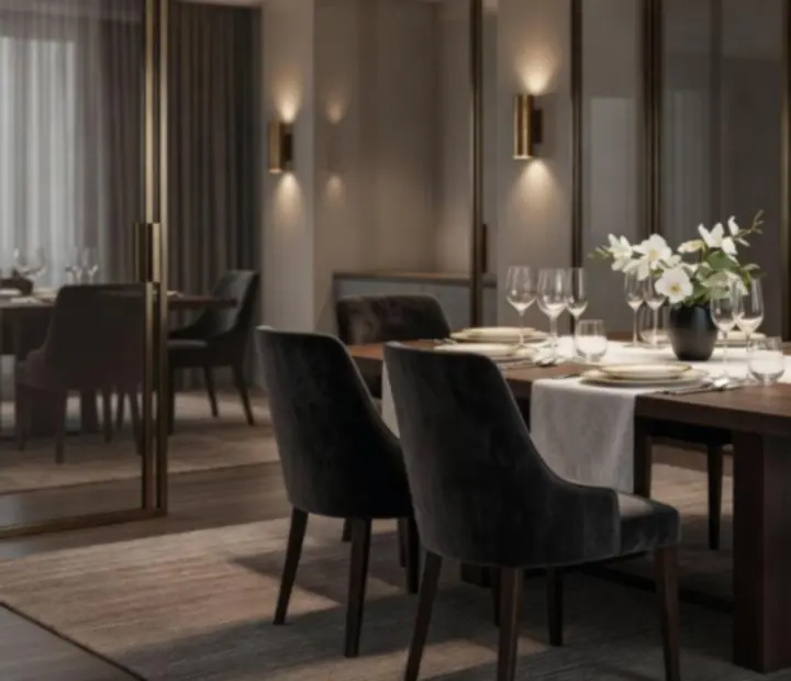 Soukromý salonek v restauraci Ace Czech s elegantním prostřením